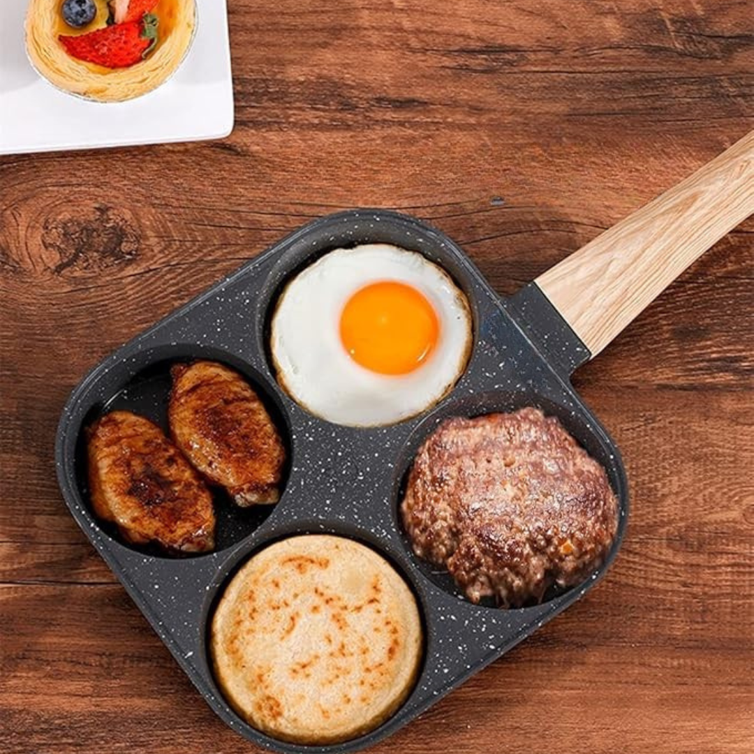 Sartén Padella de 4 divisiones + (Pack 5 utensilios + 2 recetarios gratuitos)